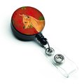 Teachers Aid Min Pin Red & Green Snowflakes Holiday Christmas Retractable Badge Reel TE226792